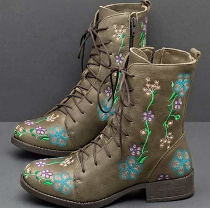 Floral Vintage Martin Boots