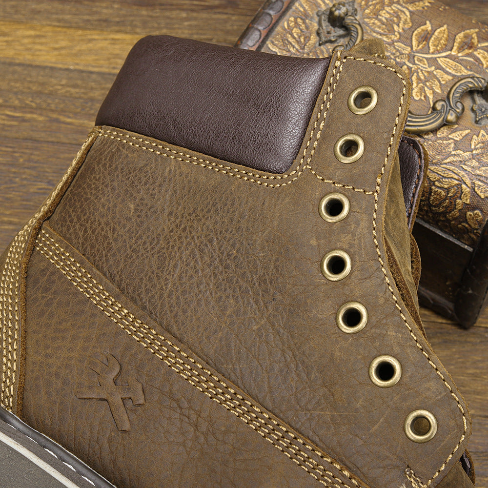 Vintage Leather Boots- Cowhide Leather