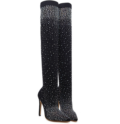 Milky-way Cuissardes Thigh-High Boots