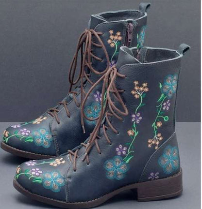 Floral Vintage Martin Boots