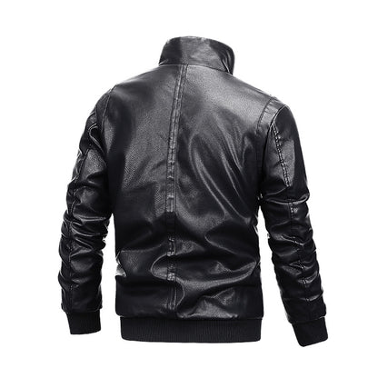 Absolute Black Bomber-Leather Jacket