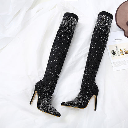 Milky-way Cuissardes Thigh-High Boots