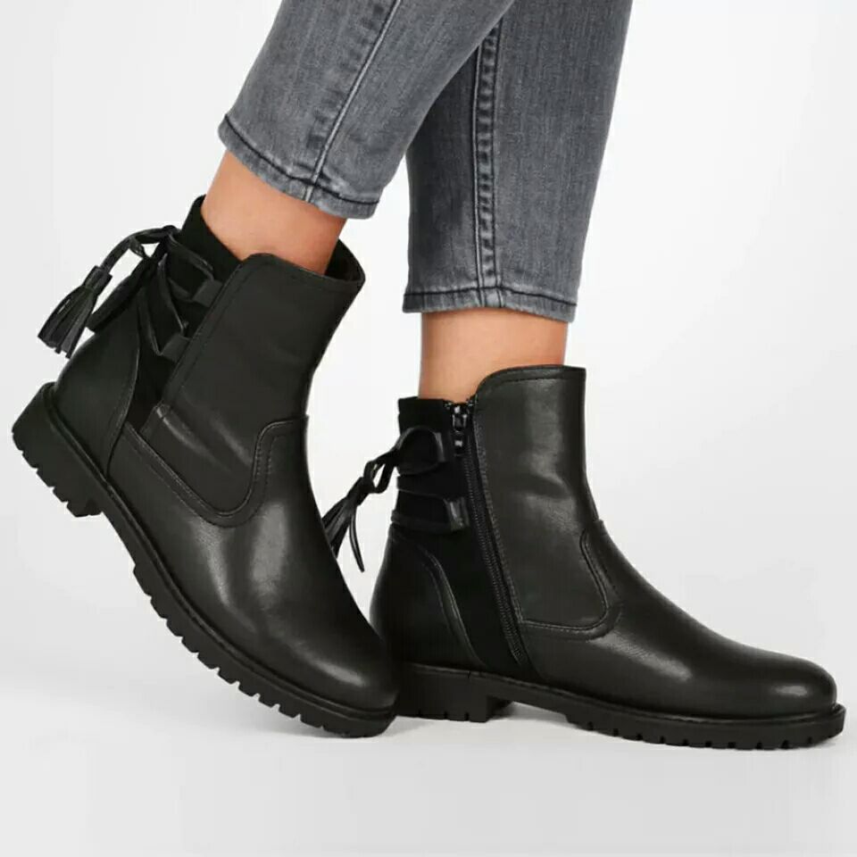 Chelsea-Tassel Trim Boots