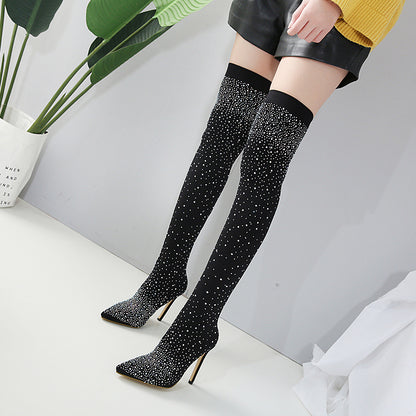 Milky-way Cuissardes Thigh-High Boots